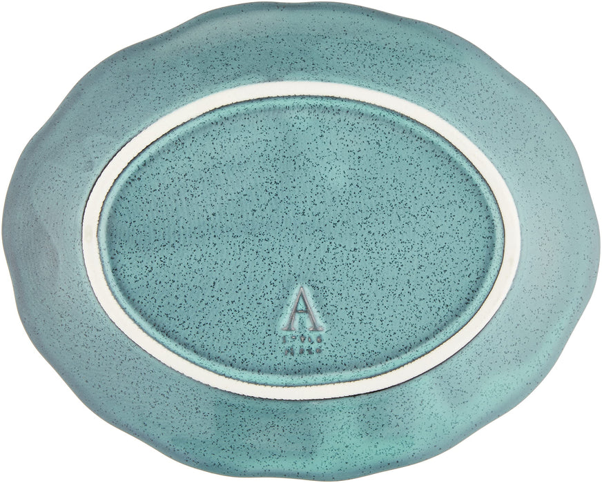 Aito Lien Lien 18cm S Aqua Blue Plate Dish Mino Ware 267860-Kiichin - The #1 Place for Japanese Goods in Your Hand!