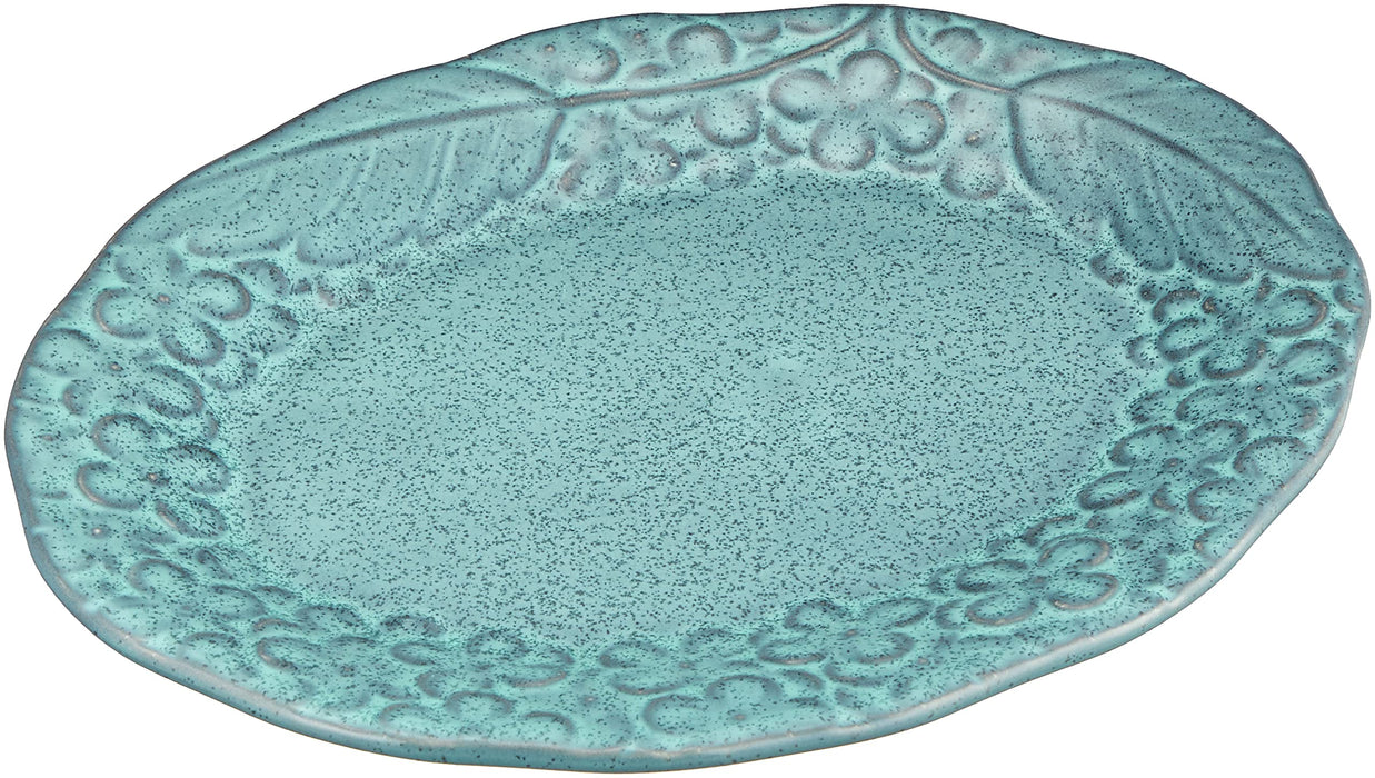 Aito Lien Lien 18cm S Aqua Blue Plate Dish Mino Ware 267860-Kiichin - The #1 Place for Japanese Goods in Your Hand!