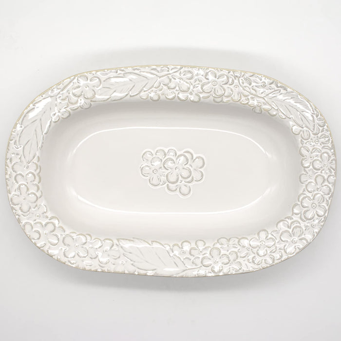 Aito Lien Oval Bowl Curry Plate Pasta Plate 26x16cm White Mino Ware Japan 267891-Kiichin - The #1 Place for Japanese Goods in Your Hand!