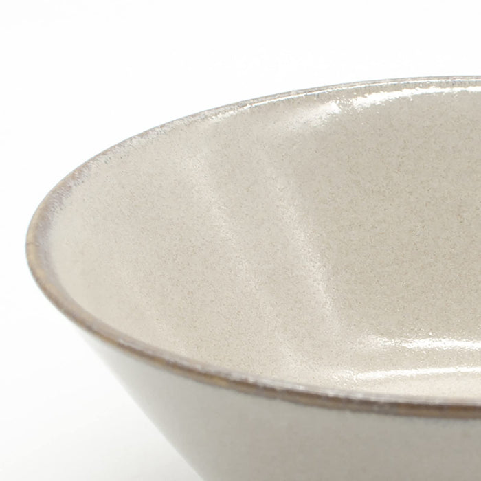 Aito Natural Color Bowl 380ml Gray Mino Ware Dishwasher/Microwave Safe 517021-Kiichin - The #1 Place for Japanese Goods in Your Hand!