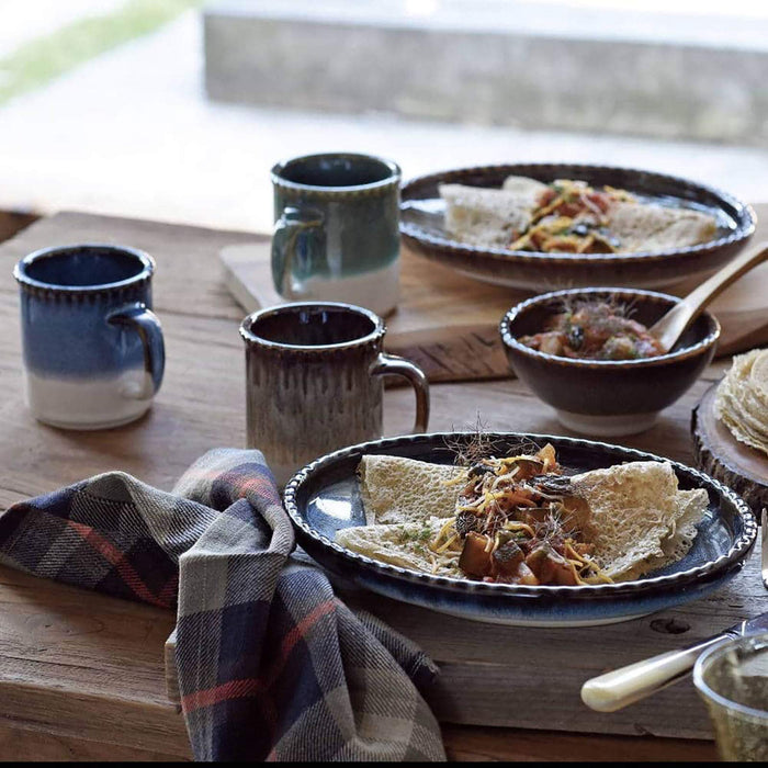 Aito Ridge Mug 330ml Navy Mino Ware Japan 266426-Kiichin - The #1 Place for Japanese Goods in Your Hand!