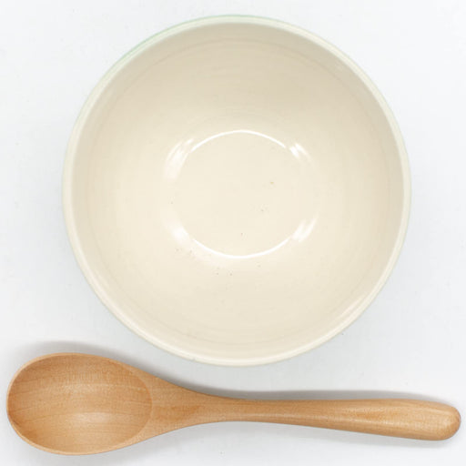 Aito Ripple Bowl 410ml Light Green Mino Ware Japan 266436+Spoon-Kiichin - The #1 Place for Japanese Goods in Your Hand!