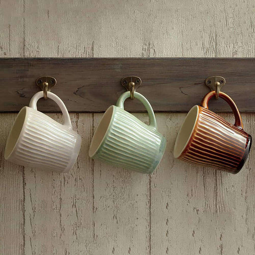 Aito Ripple Mug 330ml Light Green Mino Ware Japan 266404-Kiichin - The #1 Place for Japanese Goods in Your Hand!