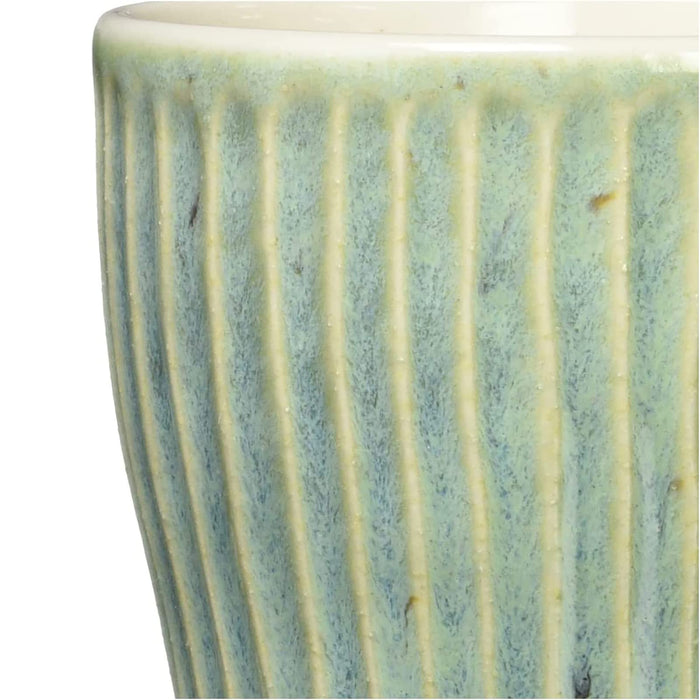 Aito Ripple Mug 330ml Light Green Mino Ware Japan 266404-Kiichin - The #1 Place for Japanese Goods in Your Hand!