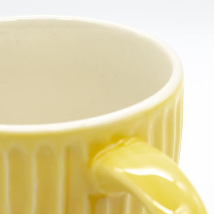 Aito Ripple Mug 330ml Yellow MW/DW Safe Japan 266344-Kiichin - The #1 Place for Japanese Goods in Your Hand!
