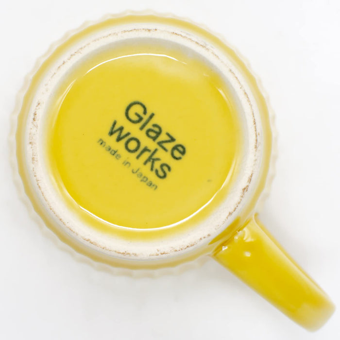 Aito Ripple Mug 330ml Yellow MW/DW Safe Japan 266344-Kiichin - The #1 Place for Japanese Goods in Your Hand!