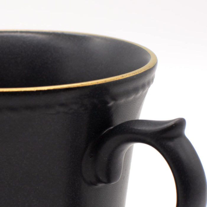 Aito Seisakusho Stitch Mug 350ml Black Mino Ware Japan 111059-Kiichin - The #1 Place for Japanese Goods in Your Hand!