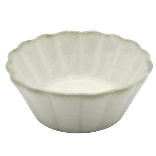 Aito Sui Soy Sauce Plate Flower Bean Bowl 6cm Moon White 288220-Kiichin - The #1 Place for Japanese Goods in Your Hand!