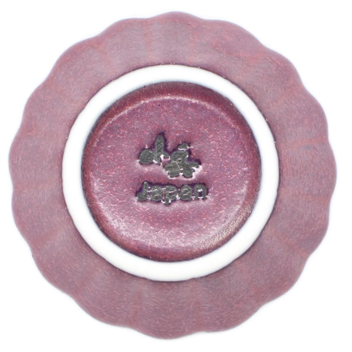 Aito Sui Soy Sauce Plate Flower Bean Bowl 6cm Mulberry Mino Ware Japan 288218 Purple-Kiichin - The #1 Place for Japanese Goods in Your Hand!