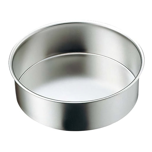 Akagawa Stainless Steel Round Cake Pan - Durable and Versatile Baking Essential-Kiichin - The #1 Place for Japanese Goods in Your Hand!