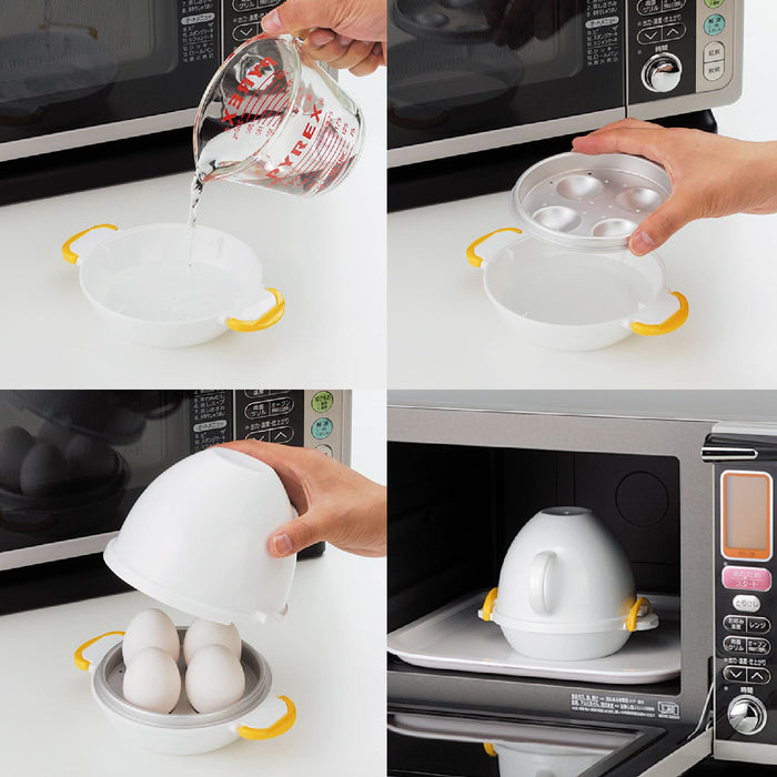 Akebono Japan Microwave Egg Boiler - Cooks 4 Eggs-Kiichin - The #1 Place for Japanese Goods in Your Hand!