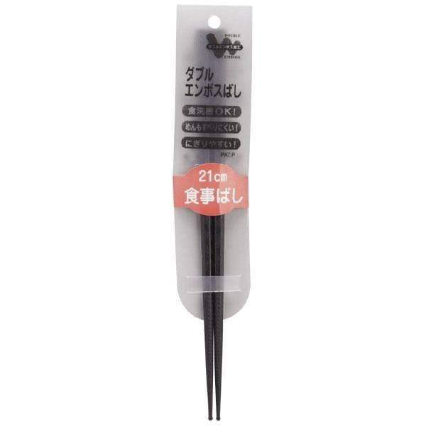 Akebono Japan Non-Slip Chopsticks 21Cm Black-Kiichin - The #1 Place for Japanese Goods in Your Hand!
