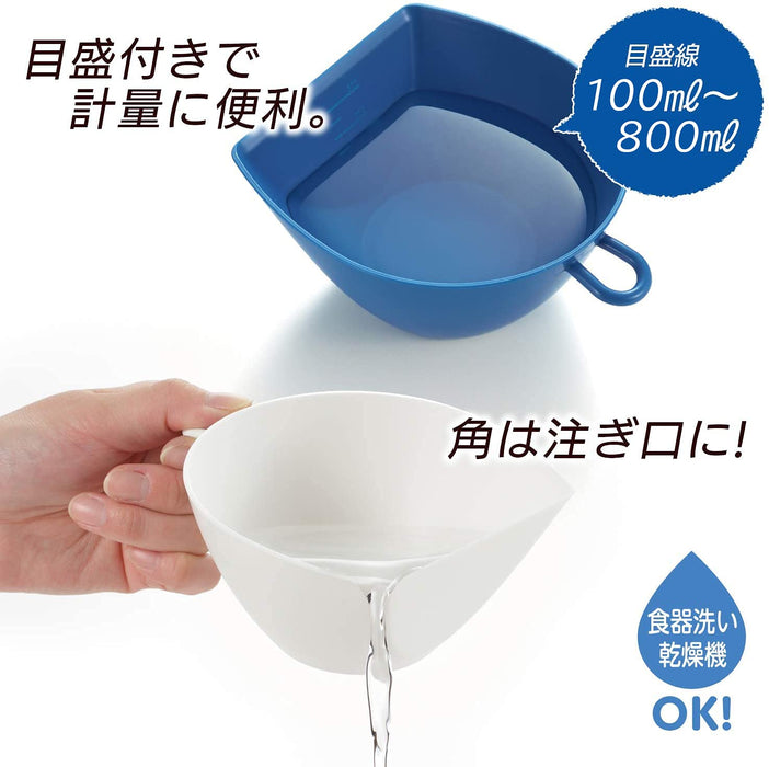 Akebono Sangyo MZ-3530 Colander Bowl Set 3 Bowls Tricolor L Japan Scale Hook Microwave Safe-Kiichin - The #1 Place for Japanese Goods in Your Hand!