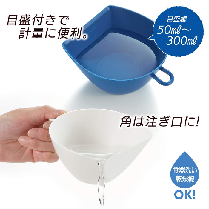 Akebono Sangyo Colander Bowl Set Mz-3505 White S Japan Quick Scoop No Spill Scale Hook Microwave Safe-Kiichin - The #1 Place for Japanese Goods in Your Hand!