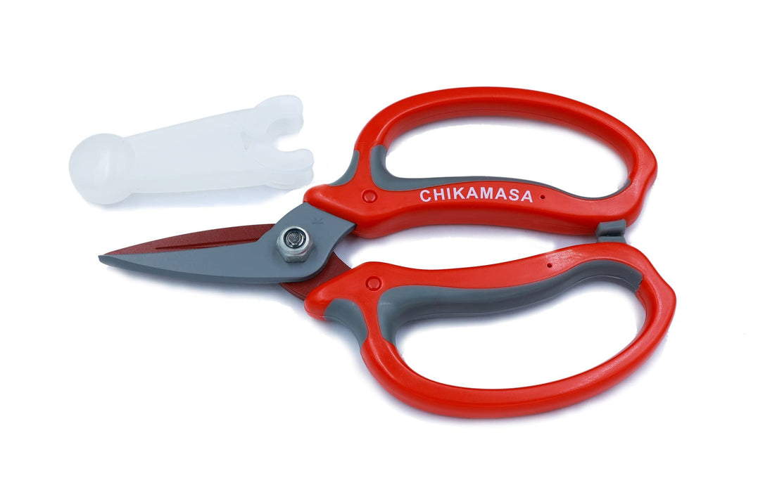 Chikamasa MF-8000R Ultra Rosso Flower Scissors-Kiichin - The #1 Place for Japanese Goods in Your Hand!