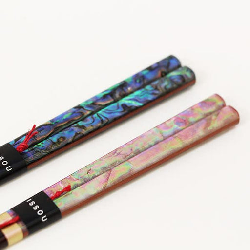 Kobayashi Lacquerware Miyabi Raden Chopsticks - 2 Pairs, Made in Japan-Kiichin - The #1 Place for Japanese Goods in Your Hand!