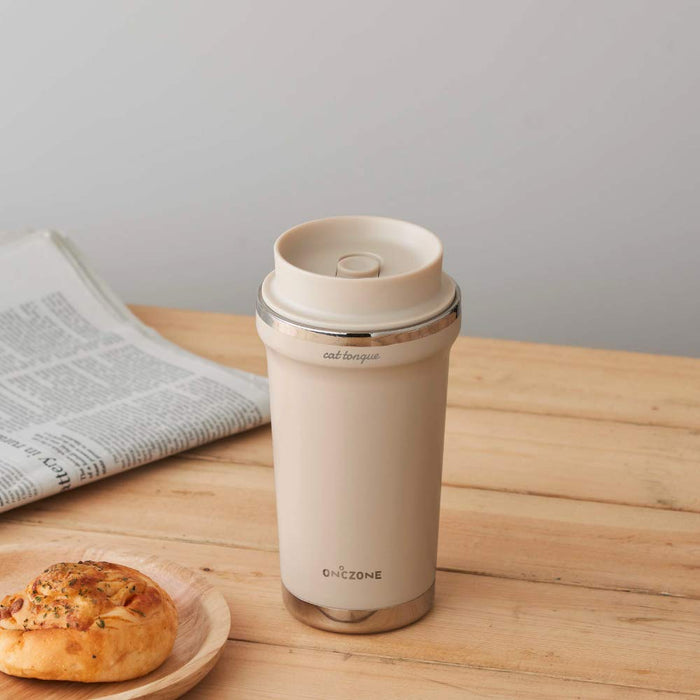 Doshisha Cat Tongue Senka Tumbler 320ml - Pink Beige, Japan's Top Pick-Kiichin - The #1 Place for Japanese Goods in Your Hand!