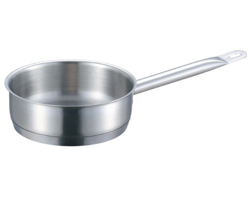 Ebm 18-8 Pro Chef IH Shallow Pot 22cm w/o Lid-Kiichin - The #1 Place for Japanese Goods in Your Hand!