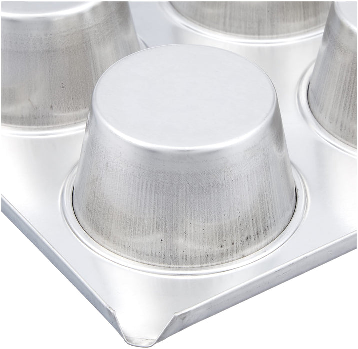 Endo Shoji Tin Muffin Type #10 Japan - 6 Cup Set-Kiichin - The #1 Place for Japanese Goods in Your Hand!