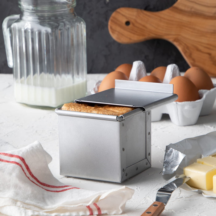 Endo Shoji Wsy1803 Japanese Bread Mold with Lid - 7.5cm, Aluminum, Silver-Kiichin - The #1 Place for Japanese Goods in Your Hand!