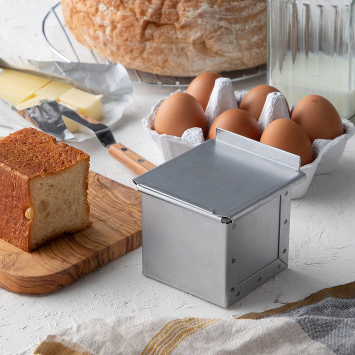 Endo Shoji Wsy1803 Japanese Bread Mold with Lid - 7.5cm, Aluminum, Silver-Kiichin - The #1 Place for Japanese Goods in Your Hand!