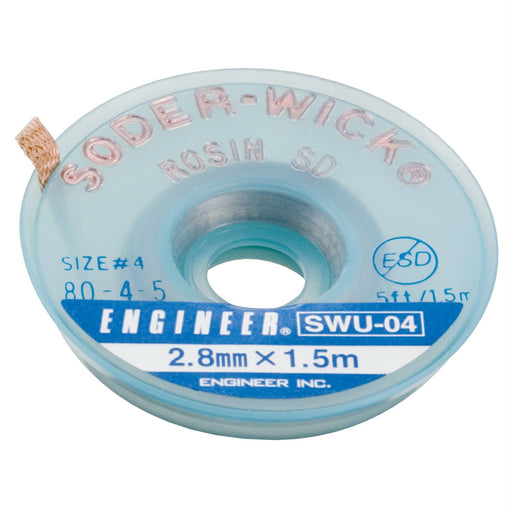 Engineer SWU-04 2.8mmx1.5m Solder Wick Blotting Wire-Kiichin - The #1 Place for Japanese Goods in Your Hand!