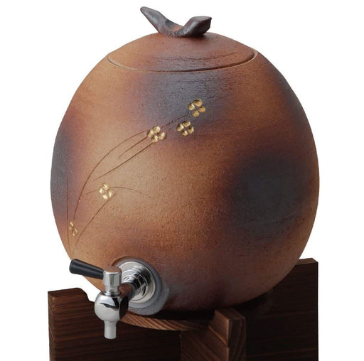 Ziyue Kiln Japanese Fire Color Small Flower Server - 3000Cc Brown Tokiwa Tokiya Pro-Kiichin - The #1 Place for Japanese Goods in Your Hand!