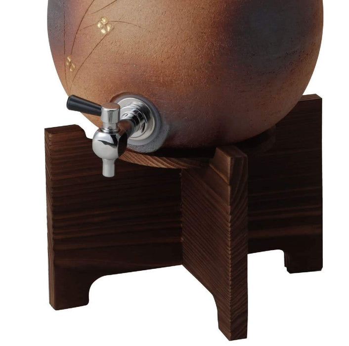 Ziyue Kiln Japanese Fire Color Small Flower Server - 3000Cc Brown Tokiwa Tokiya Pro-Kiichin - The #1 Place for Japanese Goods in Your Hand!