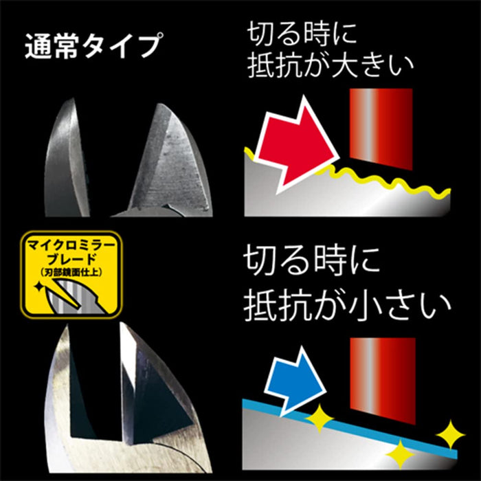 Fujiya Electric Worker Va Nippers 77R-175 175mm Mirror Finish Round Blade-Kiichin - The #1 Place for Japanese Goods in Your Hand!