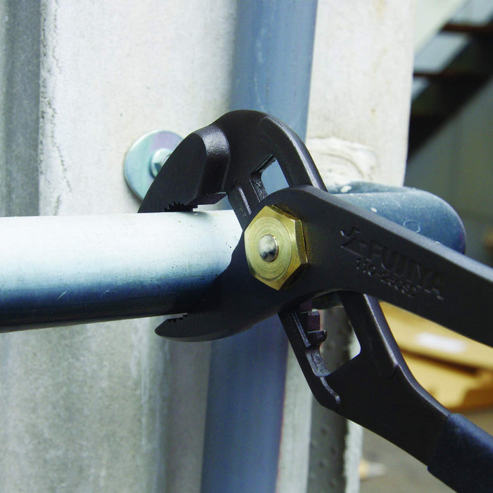 Fujiya 110-250Sd-Bg Water Pump Pliers Black Gold w/ Spring & Driver-Kiichin - The #1 Place for Japanese Goods in Your Hand!