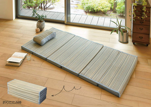 Hagihara Ryosen 80x170x4cm Blue 6-Fold Mattress - Japanese Made-Kiichin - The #1 Place for Japanese Goods in Your Hand!