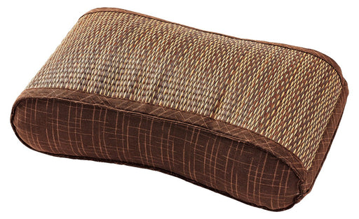 Hagihara Igusa Wave Pillow - South Wind Brown 35X20X10 Memory Foam-Kiichin - The #1 Place for Japanese Goods in Your Hand!