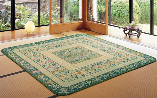 Hagihara Emperor Rush Green Rug - 250x350cm (81906804)-Kiichin - The #1 Place for Japanese Goods in Your Hand!