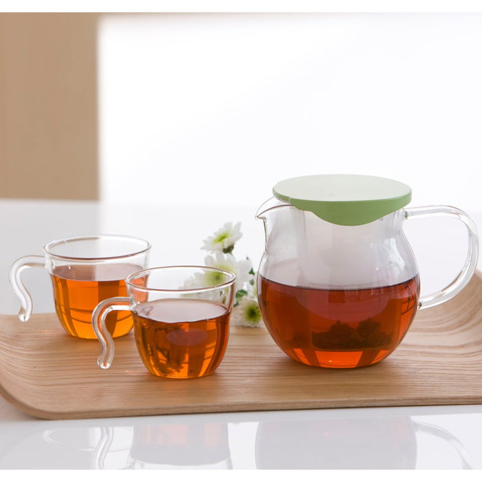 Hario Brown Tea Flatty 450Ml Japan Chf-45Gg - Premium Tea Flask-Kiichin - The #1 Place for Japanese Goods in Your Hand!