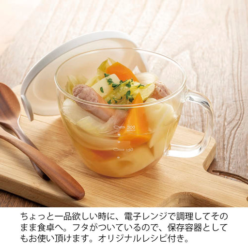 Hario XSC-1-W Soup Cup 300ml Microwave White Japan-Kiichin - The #1 Place for Japanese Goods in Your Hand!