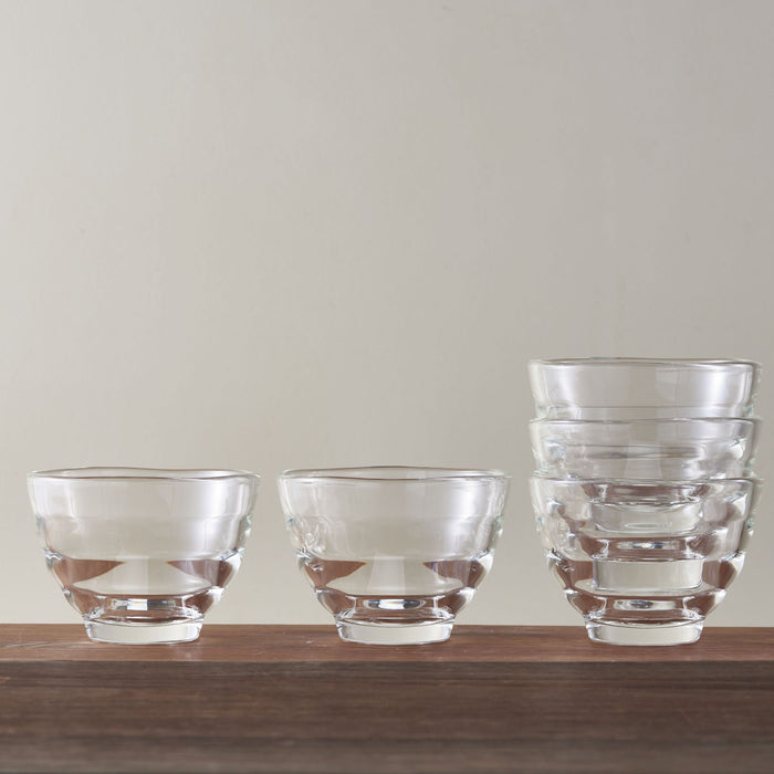 Hario Japan Glass Cup Set 5 - 170ml, Safe for Microwave/Oven/Dishwasher-Kiichin - The #1 Place for Japanese Goods in Your Hand!