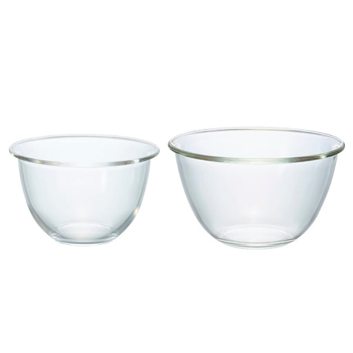 Hario Mxp-2606 Glass Bowl Set 2 1500/2200ml Japan-Kiichin - The #1 Place for Japanese Goods in Your Hand!