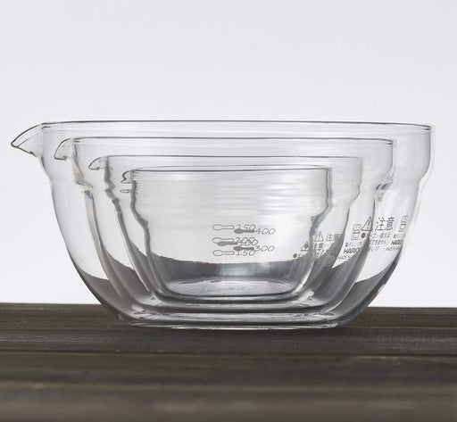 Hario KB-2518 Heat Resistant Glass Bowl Set 4pc Japan-Kiichin - The #1 Place for Japanese Goods in Your Hand!