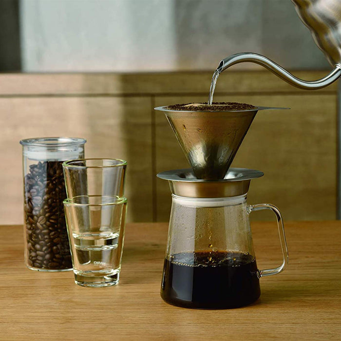 Hario TS-70-Hsv Tea Server 700ml Clear Spout 360°-Kiichin - The #1 Place for Japanese Goods in Your Hand!