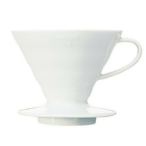 Hario V60 Arita Porcelain Handcrafted Pour Over Coffee Dripper (1-4 Cups) with Scoop-Kiichin - The #1 Place for Japanese Goods in Your Hand!