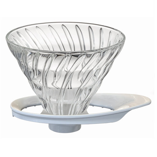 Hario V60 Glass Dripper 02 White 1-4Cups Japan VDGR-02-W-Kiichin - The #1 Place for Japanese Goods in Your Hand!