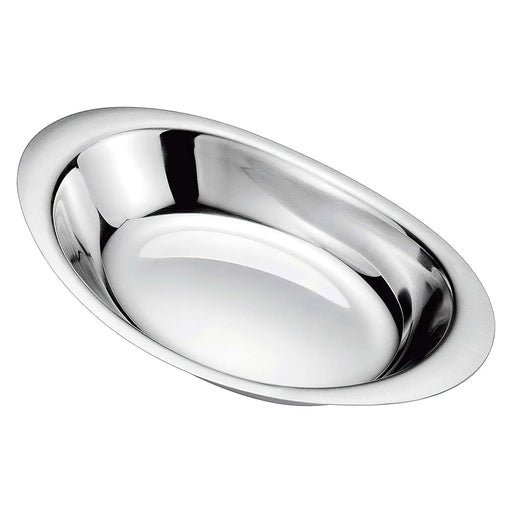 Ikeda Japan Stainless Steel Curry Plate - 275x168x33mm-Kiichin - The #1 Place for Japanese Goods in Your Hand!