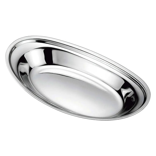Ikeda Japan Stainless Steel Curry Plate - 315x178x35mm-Kiichin - The #1 Place for Japanese Goods in Your Hand!