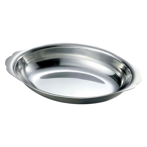 Ikeda Japan Stainless Steel Deep Gratin Dish - Premium Quality Cookware for a User-Friendly Kitchen-Kiichin - The #1 Place for Japanese Goods in Your Hand!