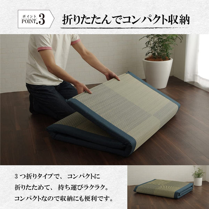 Ikehiko Corporation Japanese Igusa Sheets Bed Pad - Noah Raku Raku Single Black-Kiichin - The #1 Place for Japanese Goods in Your Hand!