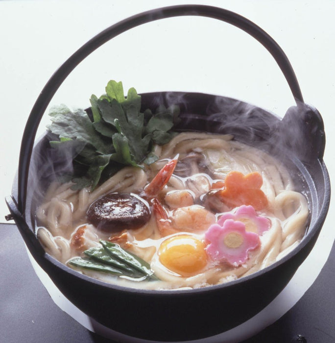 Ikenaga Iron Works 21Cm Tekko Iron Pot with Wooden Lid-Kiichin - The #1 Place for Japanese Goods in Your Hand!