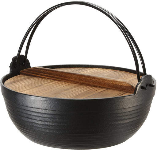 Ikenaga Tekko Nambu Iron Round Pot - Authentic Japanese 18cm Country Pot-Kiichin - The #1 Place for Japanese Goods in Your Hand!