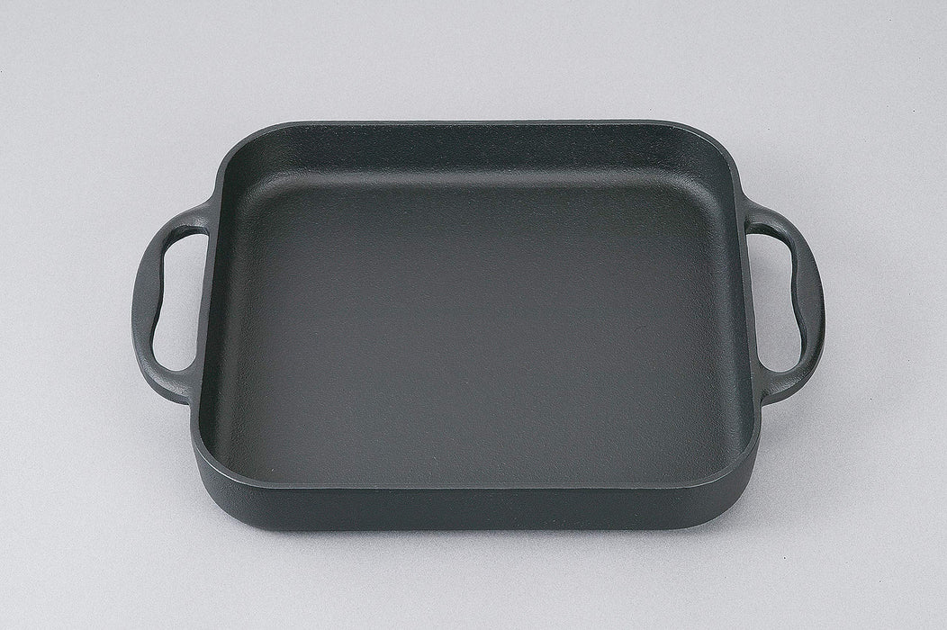 Iwachu Japan Square Pan Shallow & Deep Pot Set - Black Nambu Tekki 21700-Kiichin - The #1 Place for Japanese Goods in Your Hand!