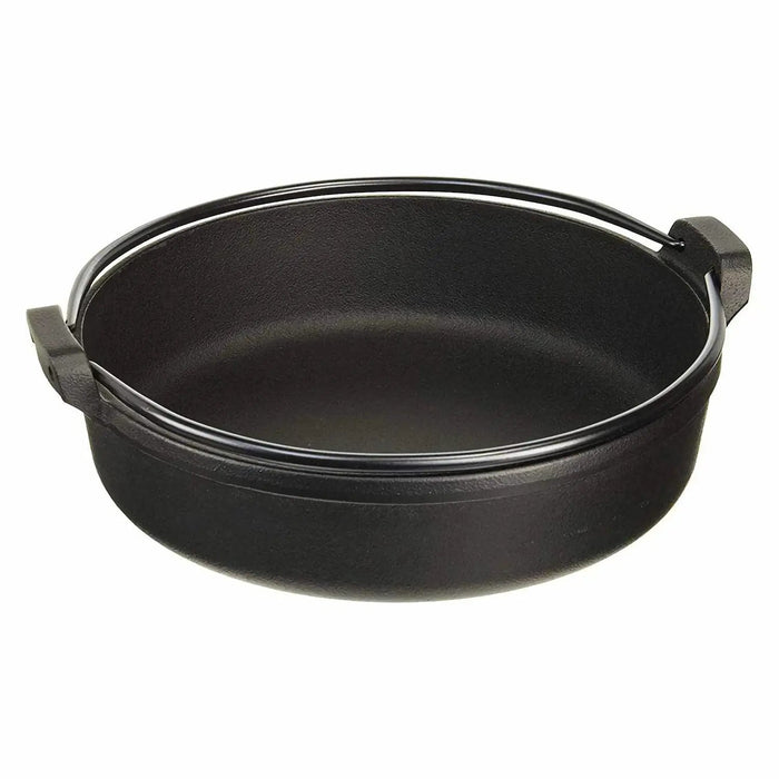 Iwachu Japan Nambu Cast Iron Sukiyaki Pan - 26cm Handle-Kiichin - The #1 Place for Japanese Goods in Your Hand!