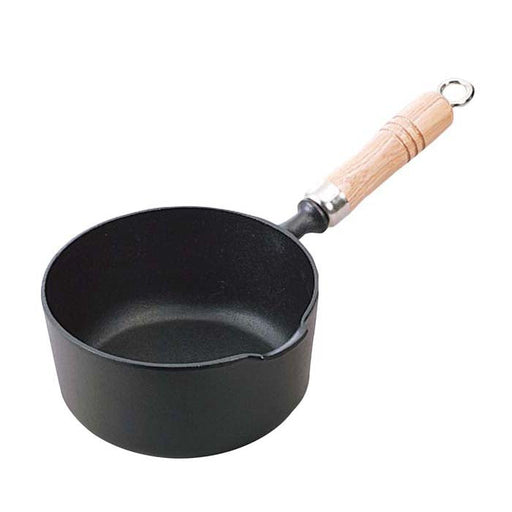 Iwachu Nambu Cast Iron Tempura Pan with Wooden Handle-Kiichin - The #1 Place for Japanese Goods in Your Hand!